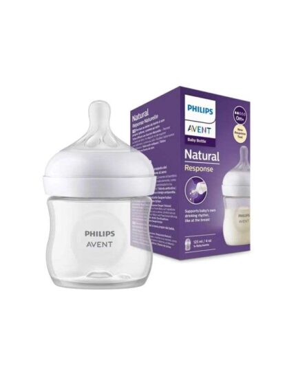 AVENT BIBERON NATURAL RESPONSE 125ML 4OZ 0 MOIS + DEBIT 2