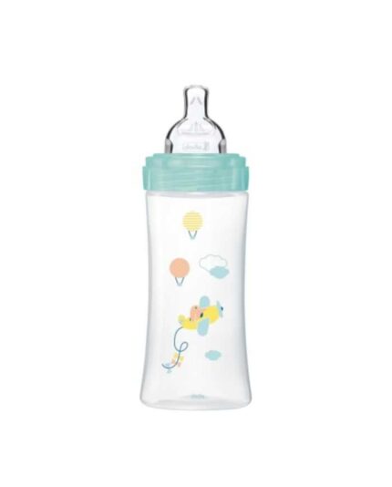 DODIE BIBERON ANTI COLIQUE TETINE PLATE 330ML 6MOIS+