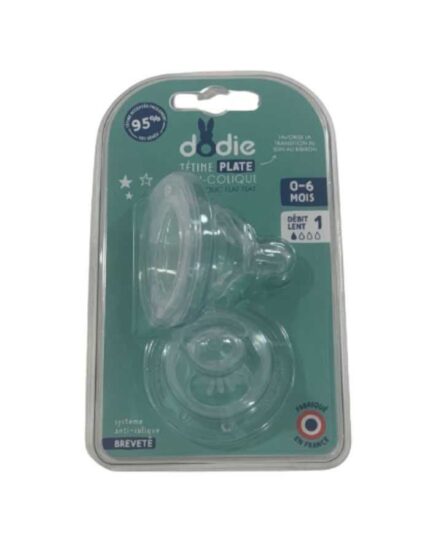 DODIE TETINE PLATE SENSATION+ ANTI COLIQUE D1 0-6M X2