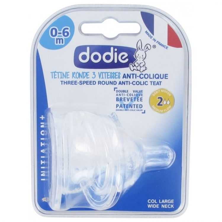 dodie-tetine-plate-sensation-anti-colique-d2-0-6m-x2.jpg DODIE TETINE PLATE SENSATION+ ANTI COLIQUE D2 0-6M X2 – Image 1
