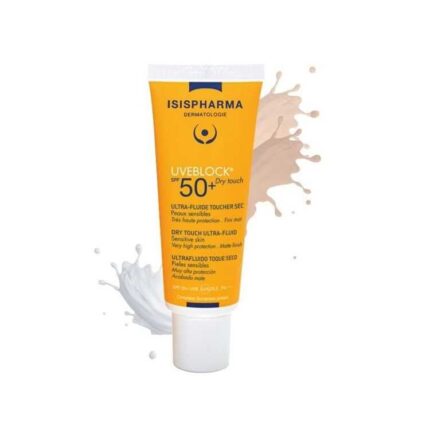 ISISPHARMA UVEBLOCK ULTRA FLUIDE SPF 50 DRY TOUCH TEINTE CLAIRE 40 ML