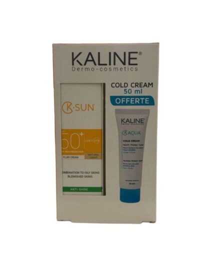 KALINE K SUN PACK CREME FLUIDE TEINTE NATURELLE CLAIRE 50 ML + COLD CREAM K AQUA 50 ML OFFERTE