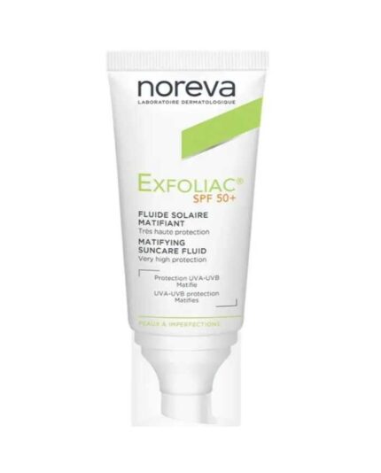 NOREVA EXFOLIAC FLUIDE SOLAIRE MATIFIANT SPF50+ 40 ML