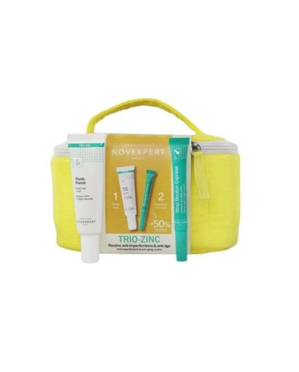 NOVEXPERT COFFRET ROUTINE ANTI IMPERFECTION TROUSSE TRIO ZINC