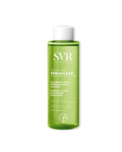 SVR MICRO PEEL SEBIACLEAR PEAUX MIXTES A GRASSES 150 ML EAU RENOVATRICE DESINCRUSTANTE