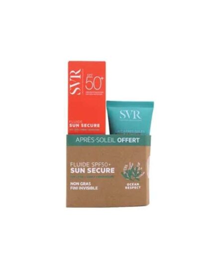 SVR OFFRE SUN SECURE FLUIDE TOUCHER SEC FINI INVISIBLE SPF50+ 50 ML + LAIT APRES SOLEIL50ML OFFERT